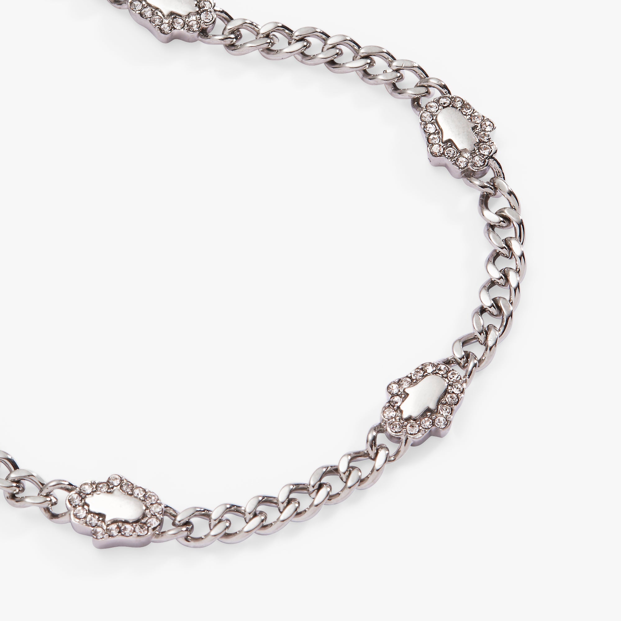 Hamsa Curb Chain Bracelet - Aaria Tees Aaria Tees