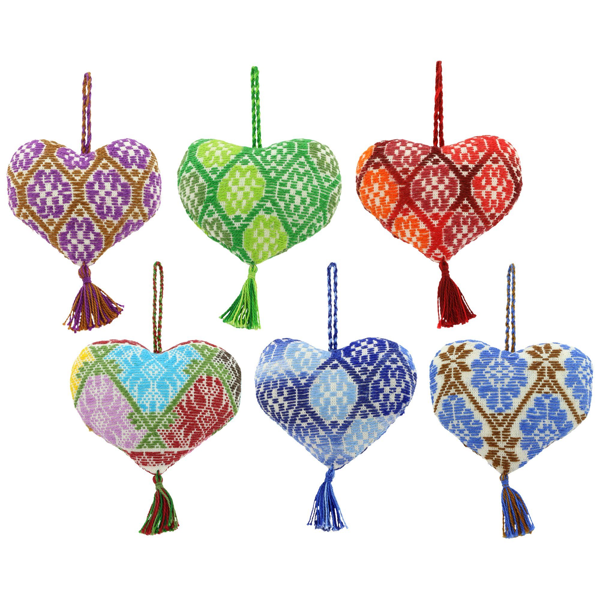 Hand-Embroidered Heart Ornament - Aaria Tees Aaria Tees