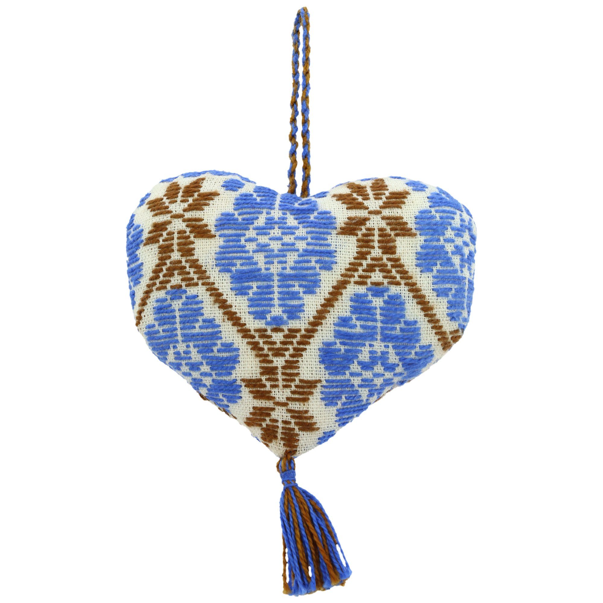 Hand-Embroidered Heart Ornament - Aaria Tees Aaria Tees