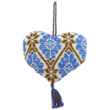 Hand-Embroidered Heart Ornament - Aaria Tees Aaria Tees