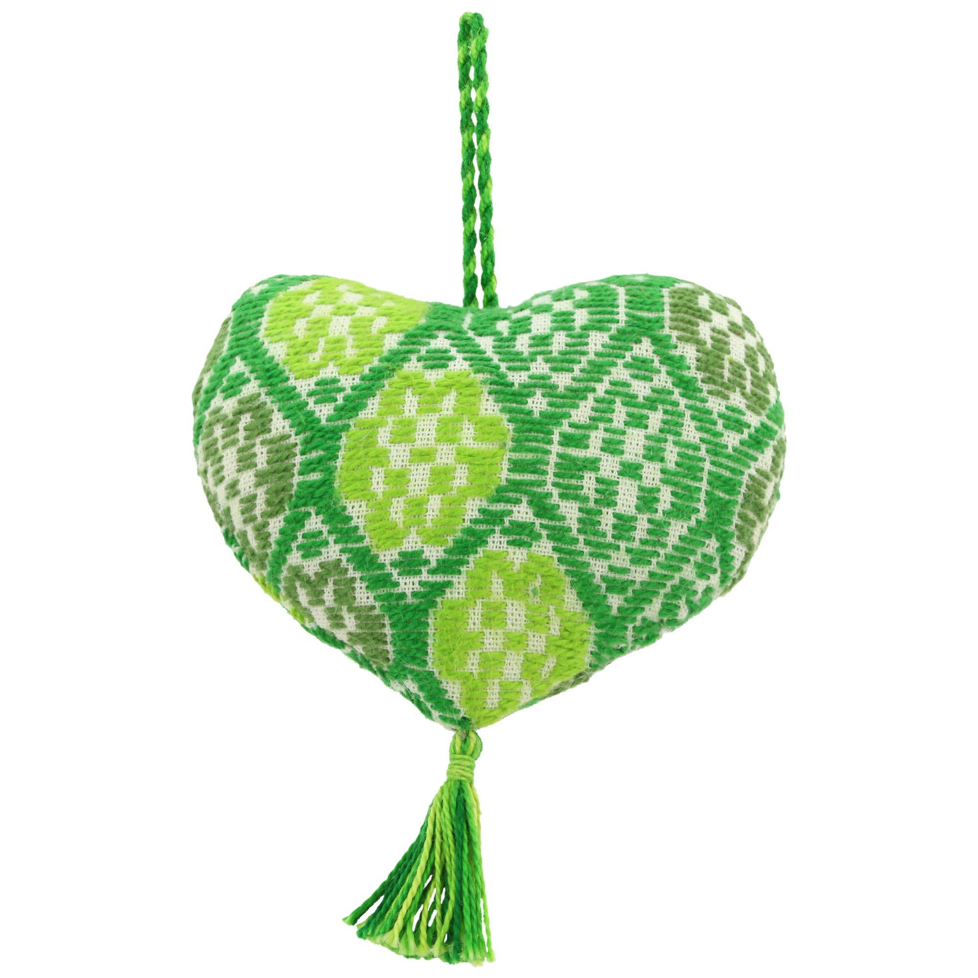 Hand-Embroidered Heart Ornament - Aaria Tees Aaria Tees