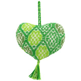 Hand-Embroidered Heart Ornament - Aaria Tees Aaria Tees