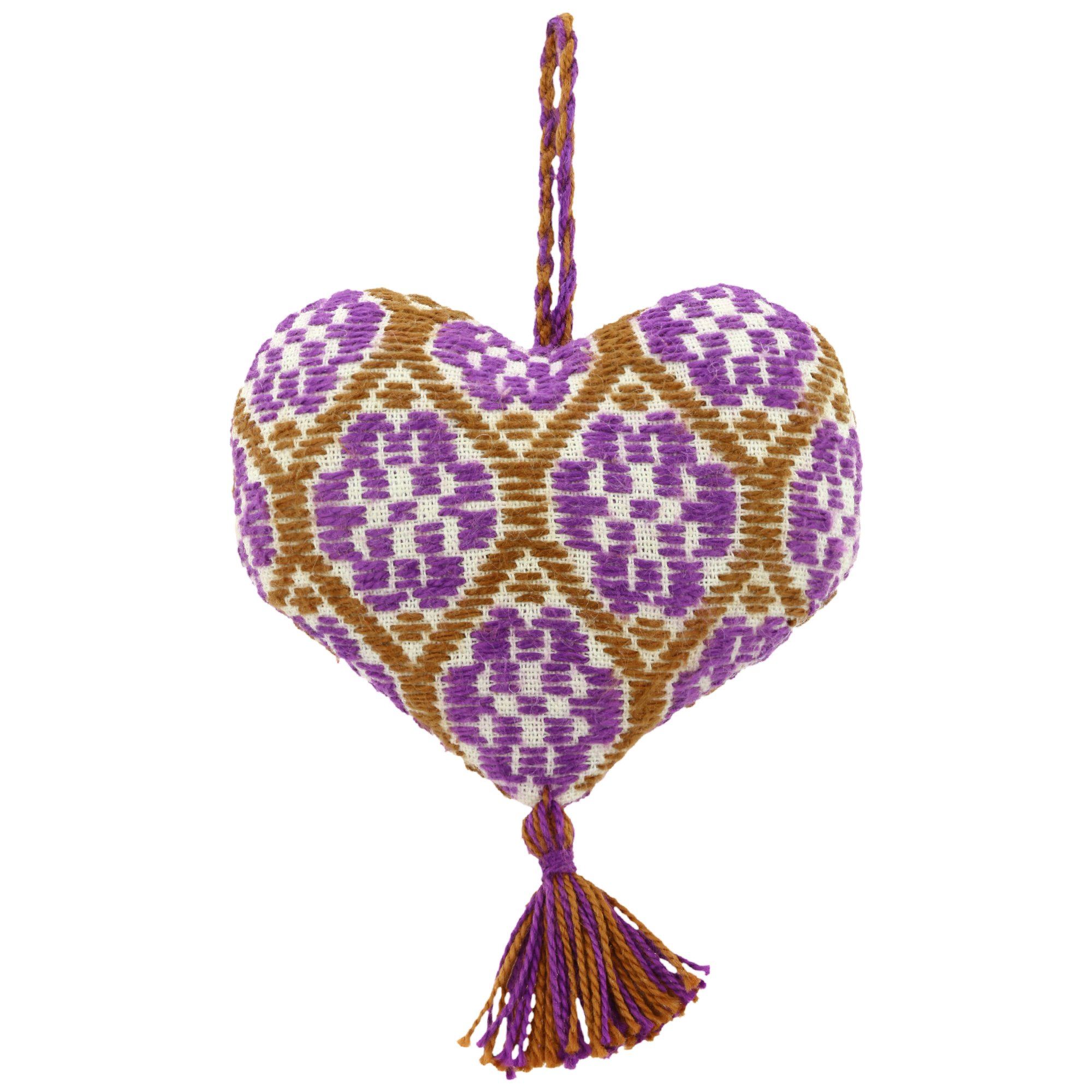 Hand-Embroidered Heart Ornament - Aaria Tees Aaria Tees