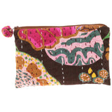 Hand-Stitched Kantha Cosmetic Bag - Aaria Tees Aaria Tees