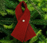Handmade Felt Red Ribbon Ornament - Aaria Tees Aaria Tees
