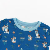 Hanukkah Pets (Long Sleeve PJ) - Blue - Aaria Tees Aaria Tees