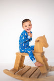 Hanukkah Pets (Long Sleeve PJ) - Blue - Aaria Tees Aaria Tees