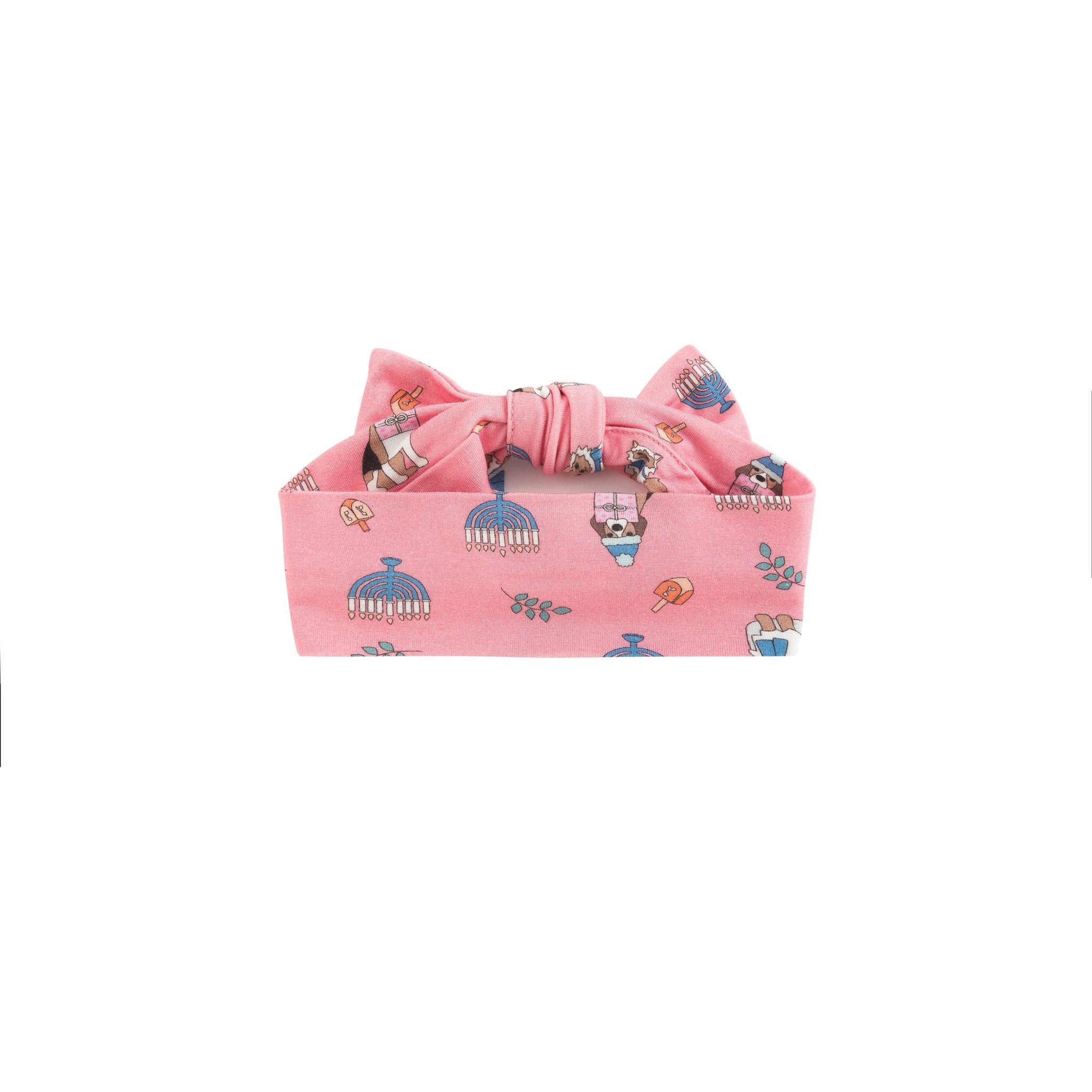 Hanukkah Pets (Bow Headband) - Pink - Aaria Tees Aaria Tees
