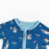 Hanukkah Pets (Convertible Zip Footies) - Blue - Aaria Tees Aaria Tees