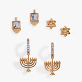 Hanukkah Stud Set - Aaria Tees Aaria Tees
