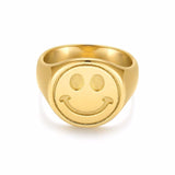 Happy Signet Ring Aaria Tees