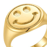Happy Signet Ring Aaria Tees