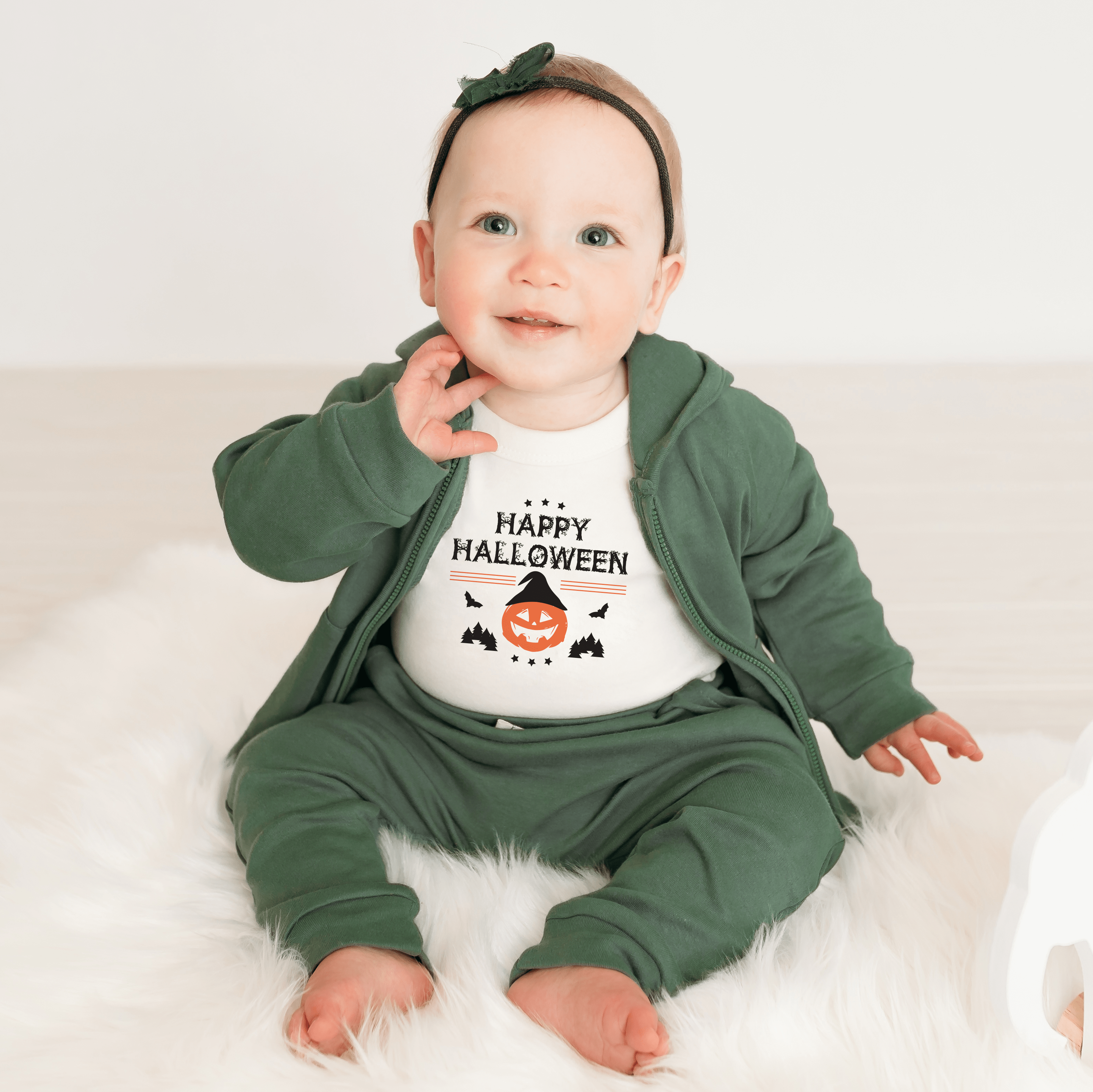 graphic bodysuit | halloween pumpkin - Aaria Tees Aaria Tees