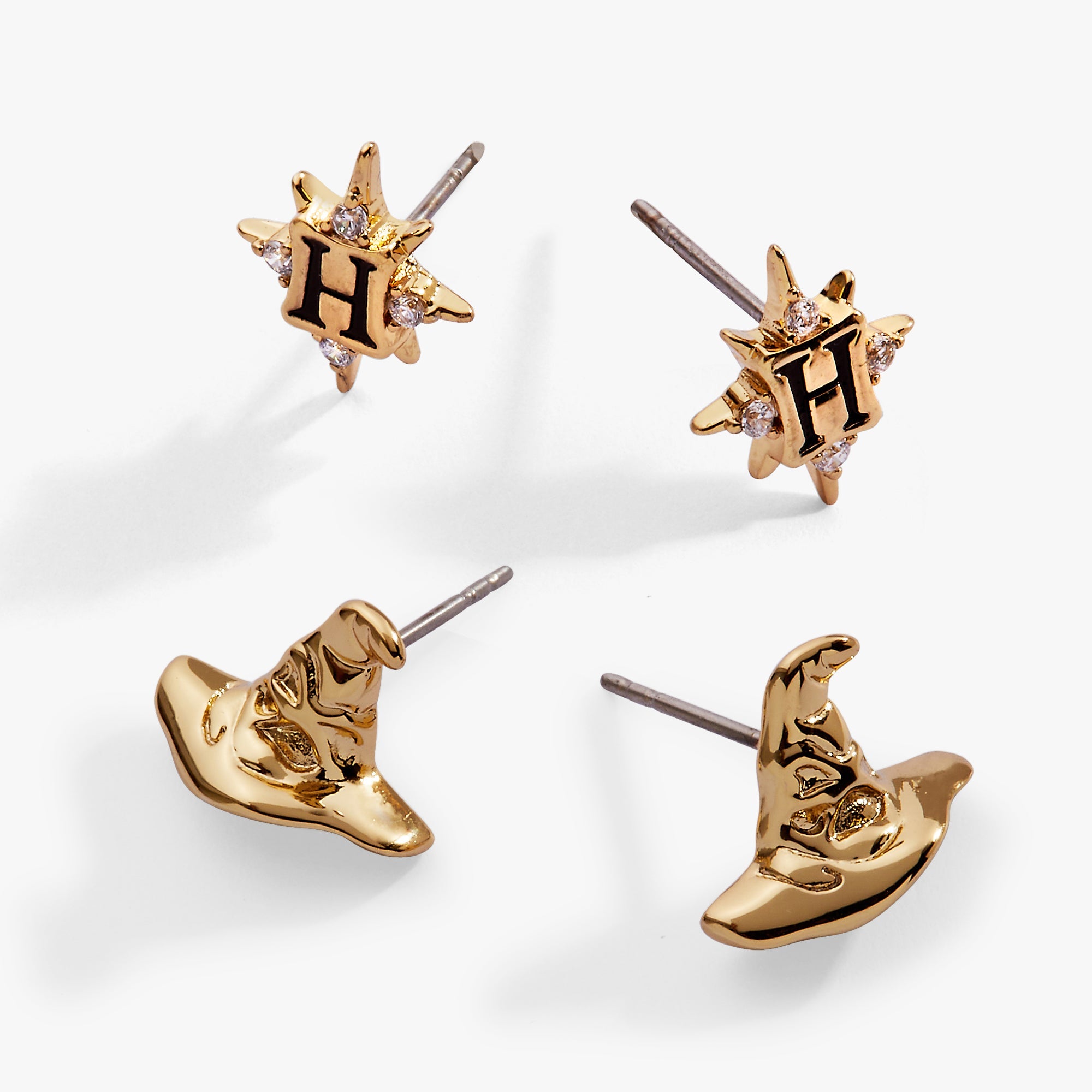 Harry Potter™ Hogwarts & Sorting Hat Earring Set of 2 - Aaria Tees Aaria Tees