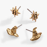 Harry Potter™ Hogwarts & Sorting Hat Earring Set of 2 - Aaria Tees Aaria Tees