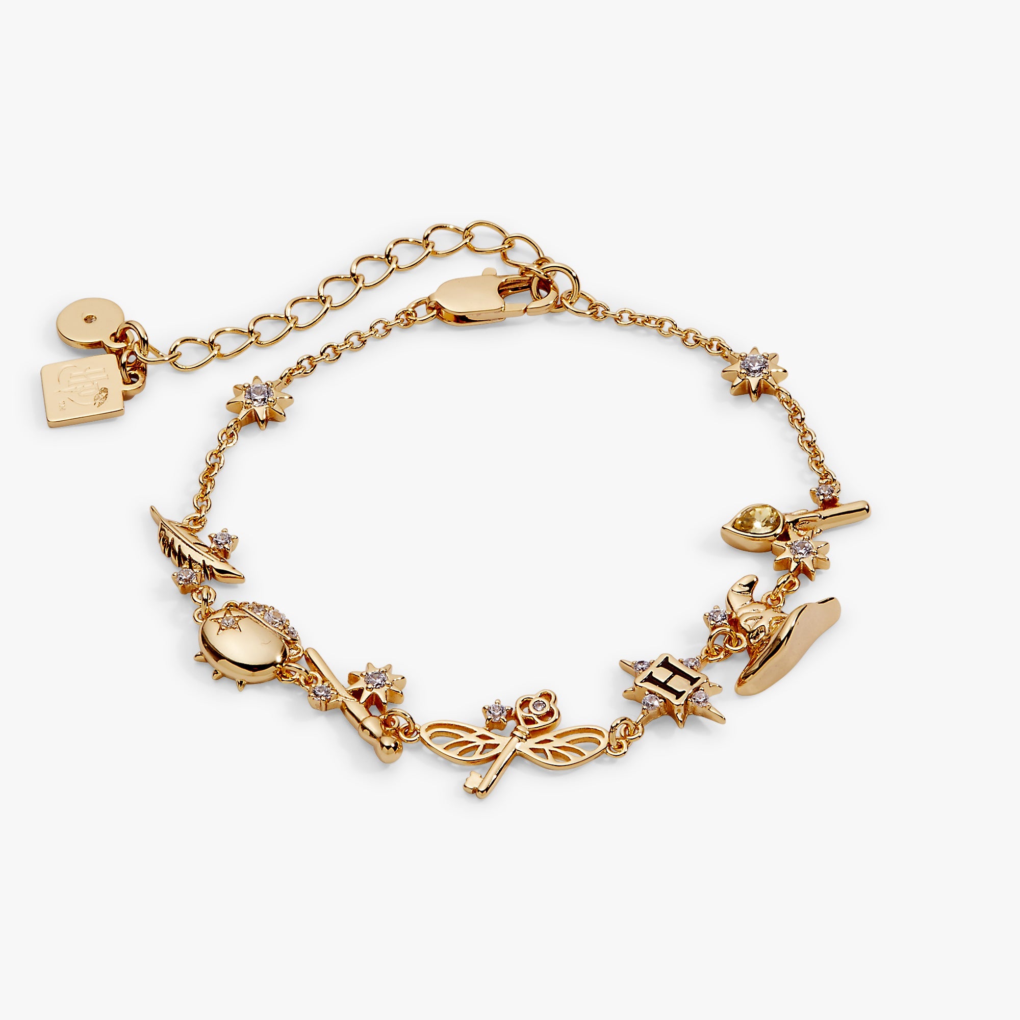 Harry Potter™ Mixed Icon Inline Charm Bracelet - Aaria Tees Aaria Tees