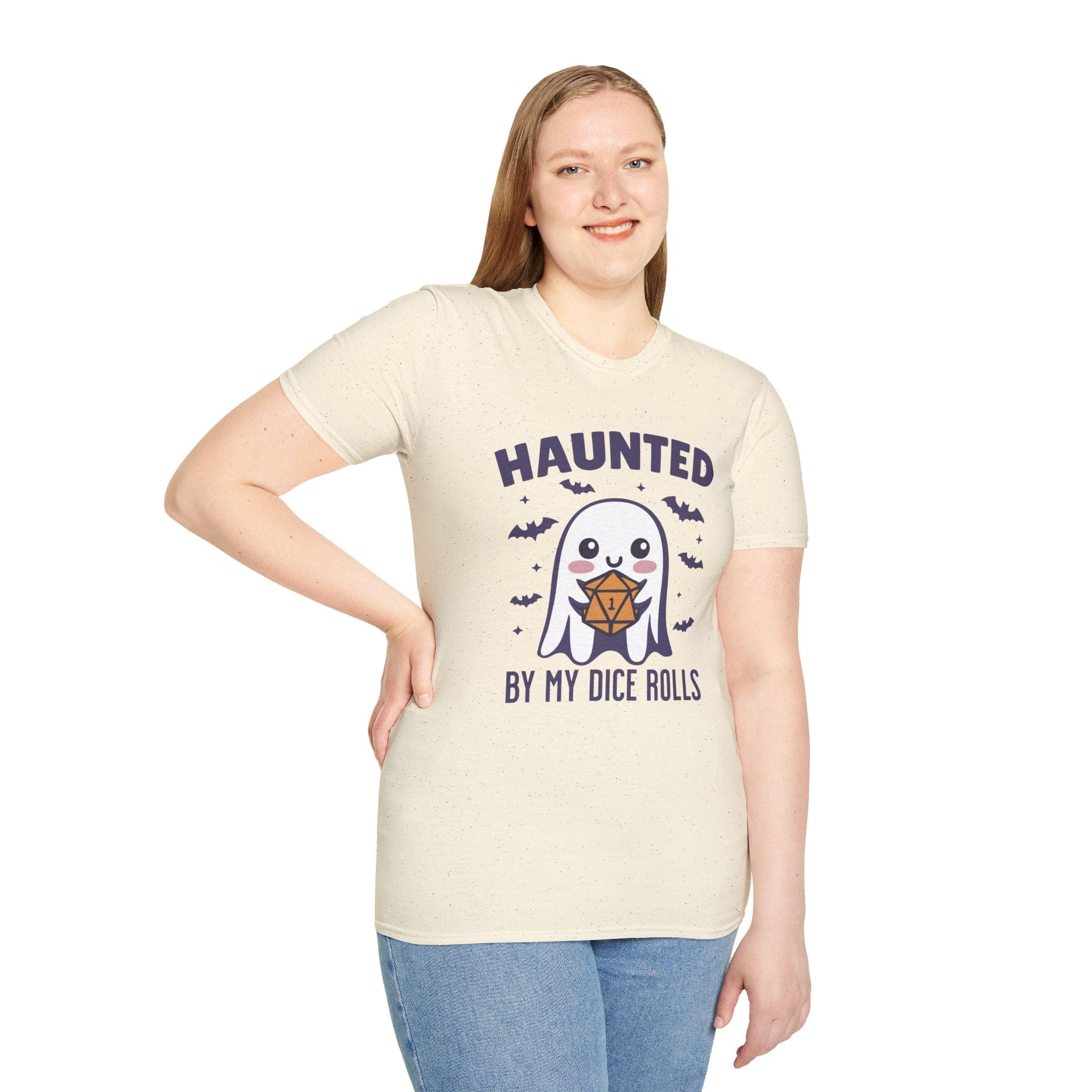 Haunted By My Dice Rolls Halloween T-Shirt - Aaria Tees Aaria Tees