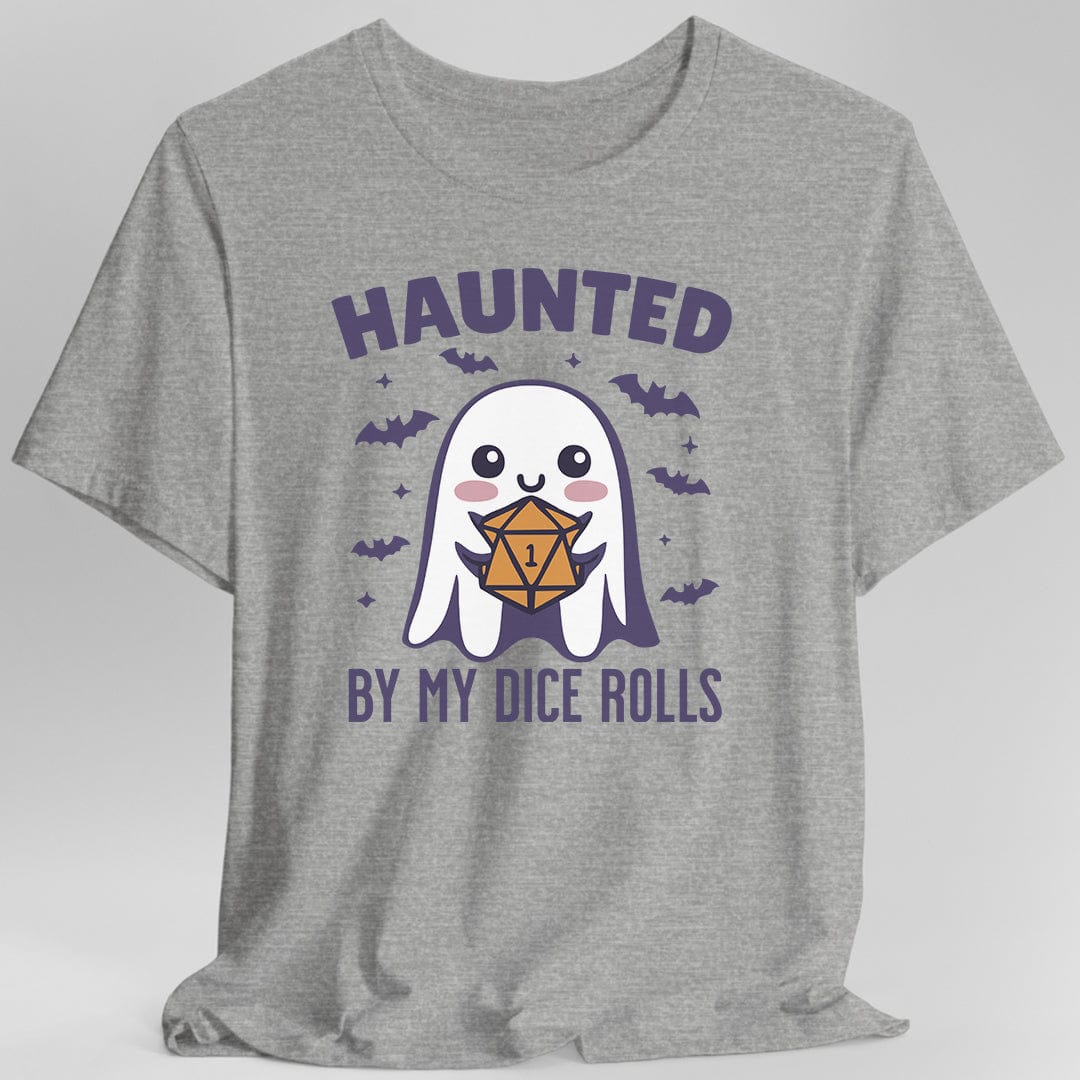 Haunted By My Dice Rolls Halloween T-Shirt - Aaria Tees Aaria Tees