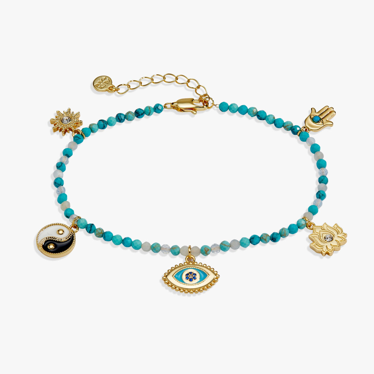 Healing Stone Charm Anklet - Aaria Tees