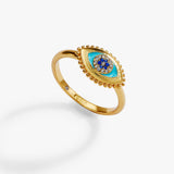 Healing Stone Evil Eye Ring - Aaria Tees Aaria Tees