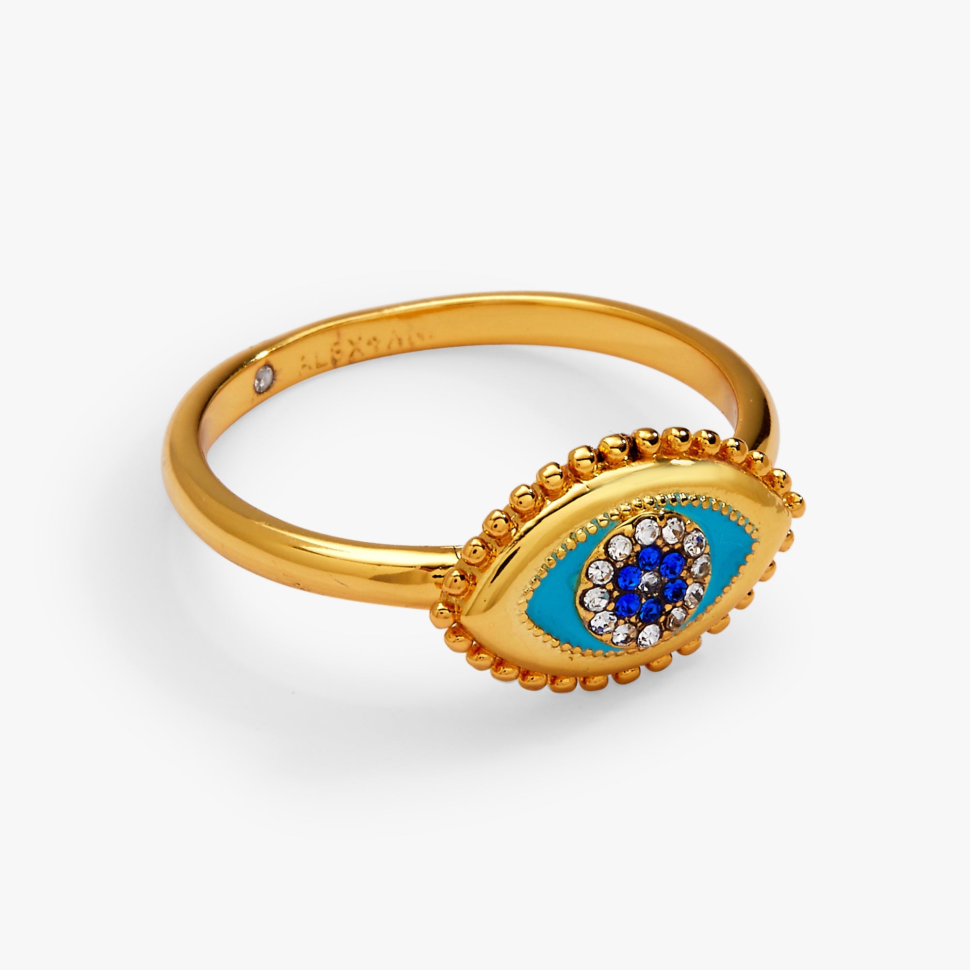 Healing Stone Evil Eye Ring - Aaria Tees Aaria Tees