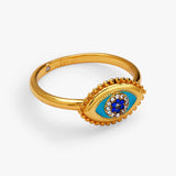 Healing Stone Evil Eye Ring - Aaria Tees Aaria Tees