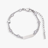 Heart Chain Double Strand Bracelet - Aaria Tees Aaria Tees