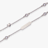 Heart Chain Double Strand Bracelet - Aaria Tees Aaria Tees