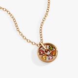 Heart Crystal Wheel Necklace - Aaria Tees Aaria Tees