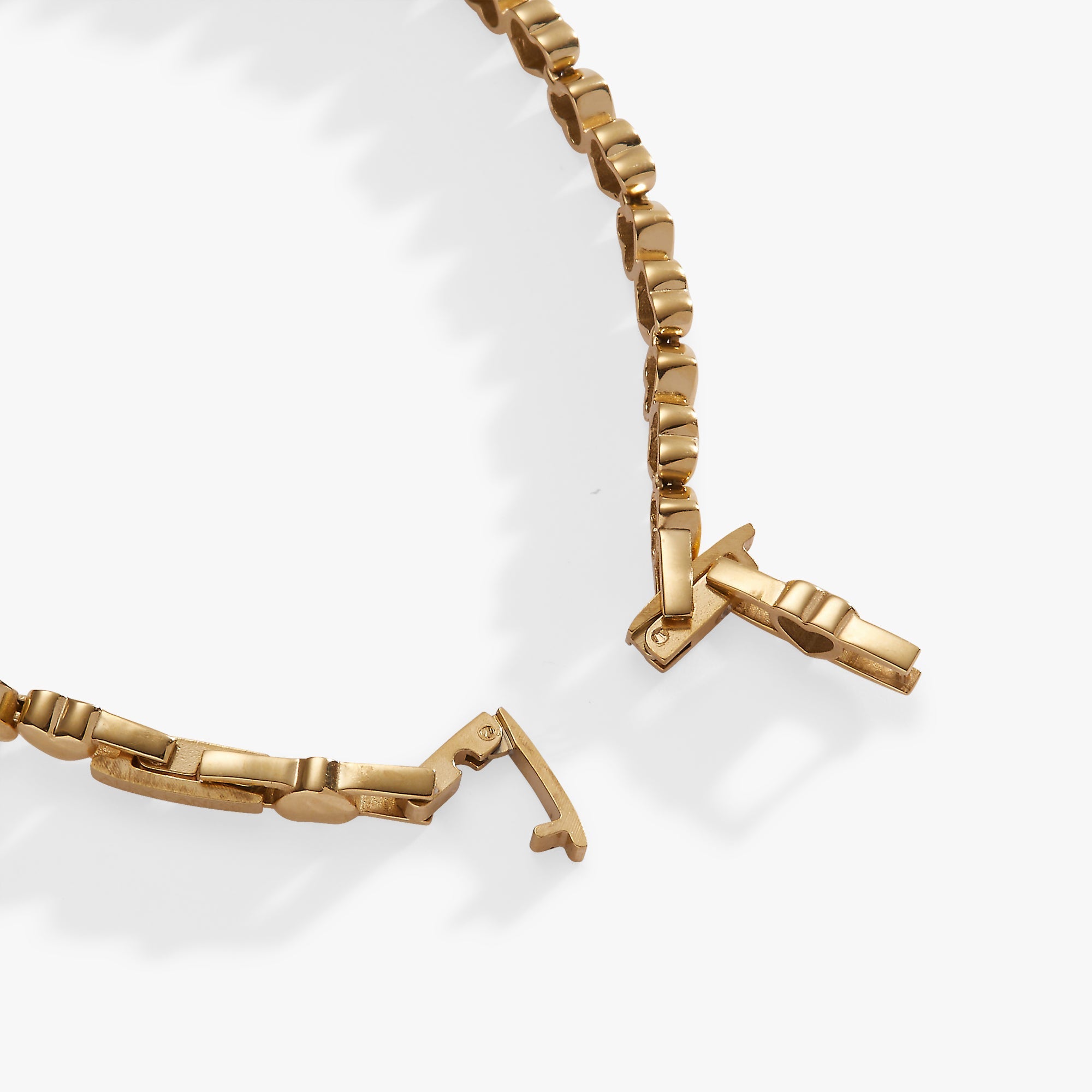 Heart Charm Tennis Bracelet - Aaria Tees Aaria Tees
