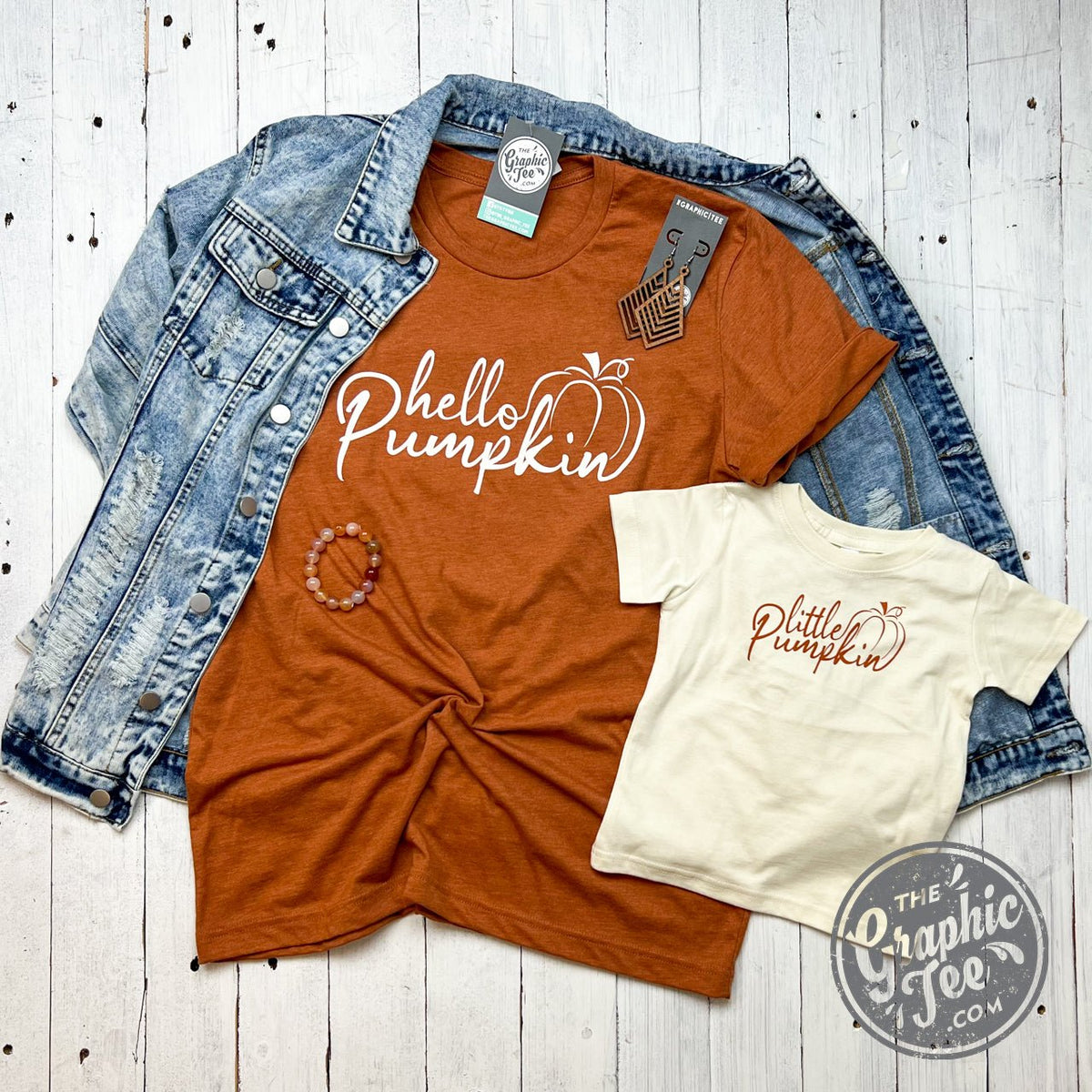 Hello Pumpkin Short Sleeve Tee - Aaria Tees