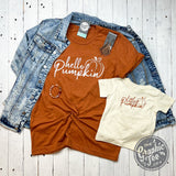 Hello Pumpkin Short Sleeve Tee - Aaria Tees Aaria Tees