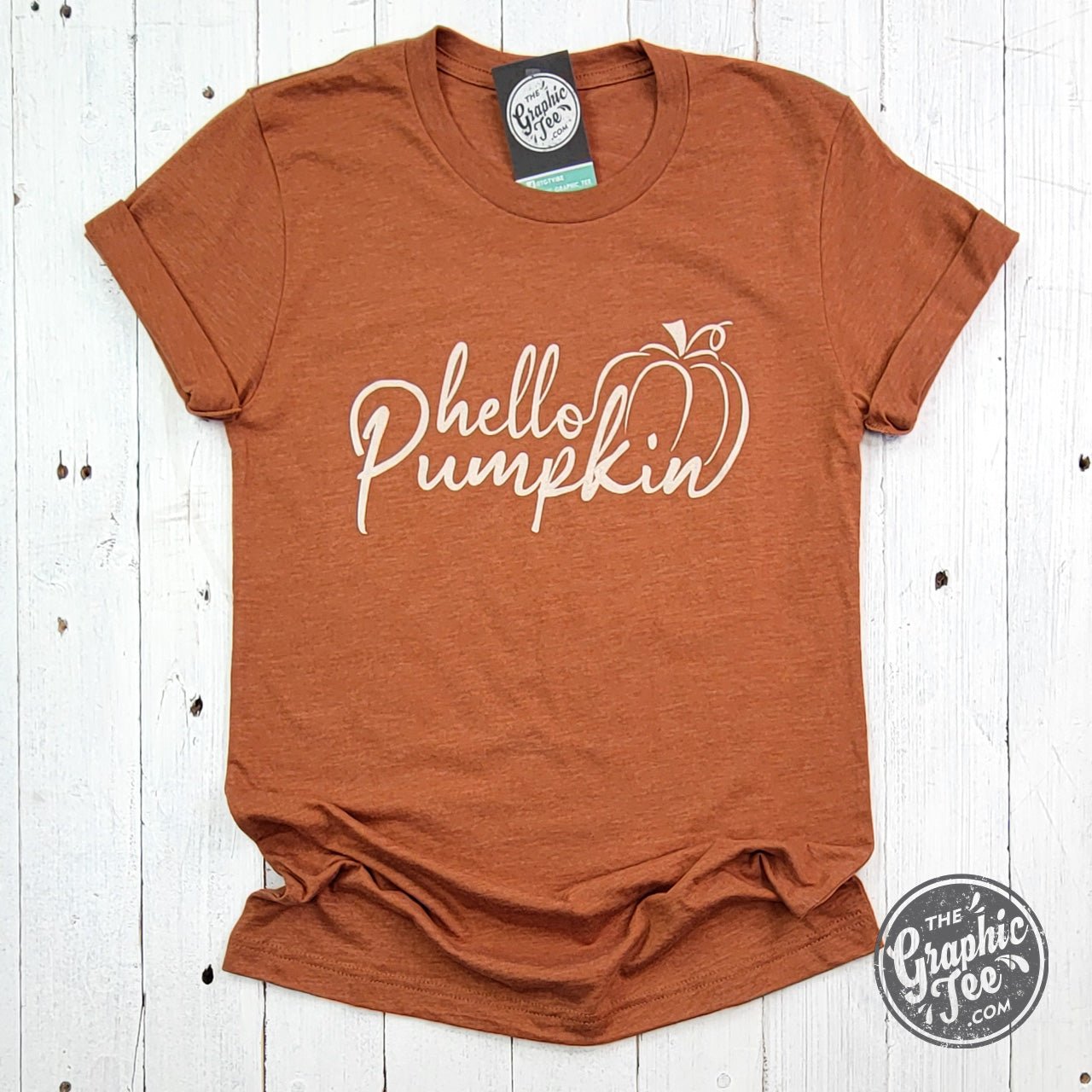 Hello Pumpkin Short Sleeve Tee - Aaria Tees Aaria Tees