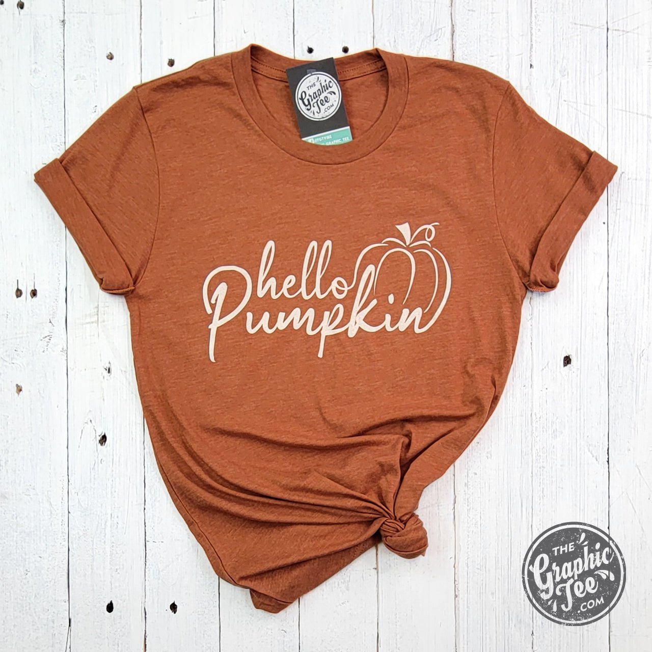 Hello Pumpkin Short Sleeve Tee - Aaria Tees Aaria Tees