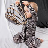 HEY! SENSORY PRINT BAMBOO ZIPPY - Aaria Tees Aaria Tees