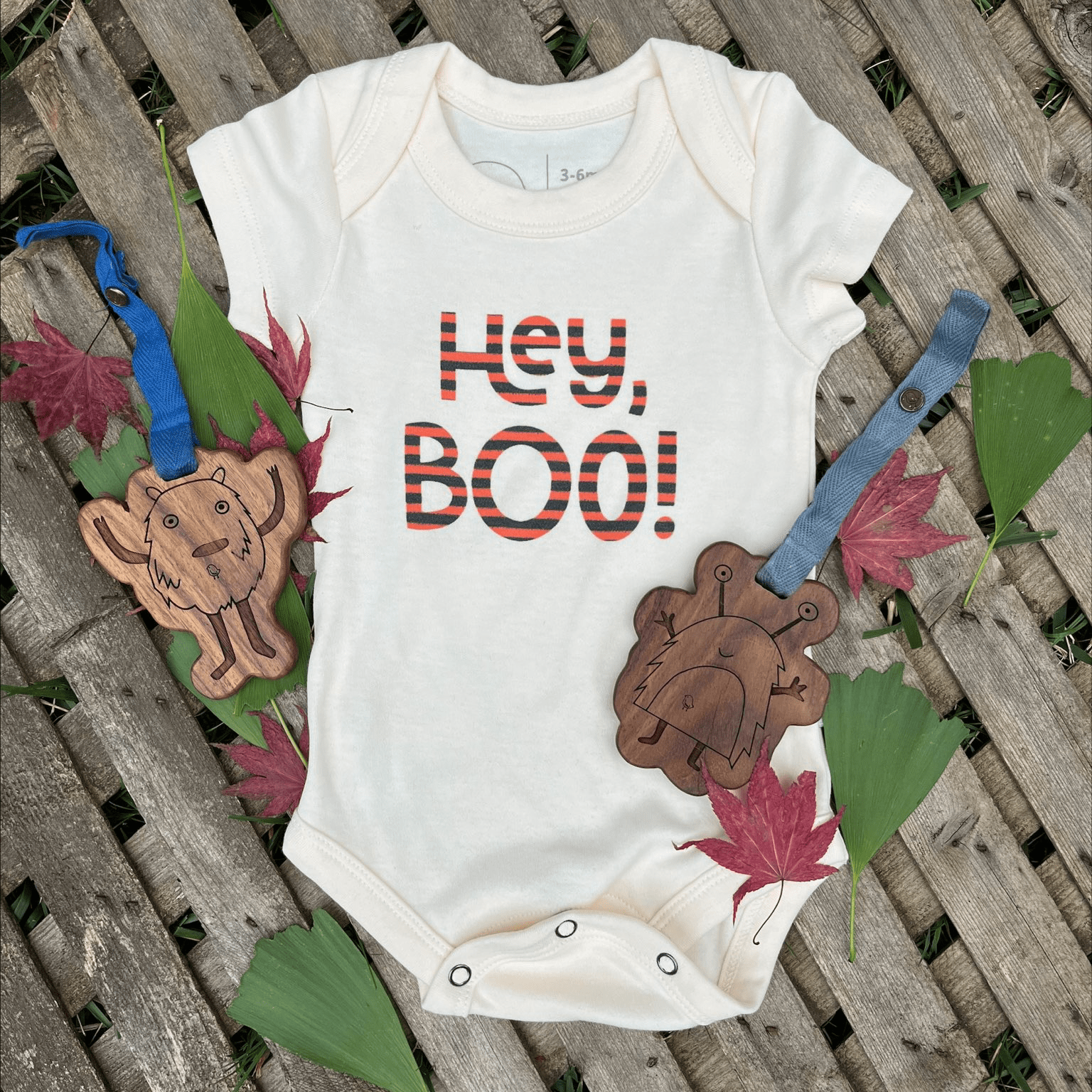 graphic bodysuit | hey boo - Aaria Tees Aaria Tees