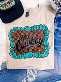 Hey Cowboy Western Graphic Tee - Aaria Tees Aaria Tees