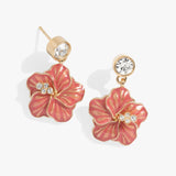 Hibiscus Drop Earrings - Aaria Tees Aaria Tees