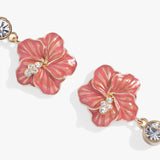 Hibiscus Drop Earrings - Aaria Tees Aaria Tees