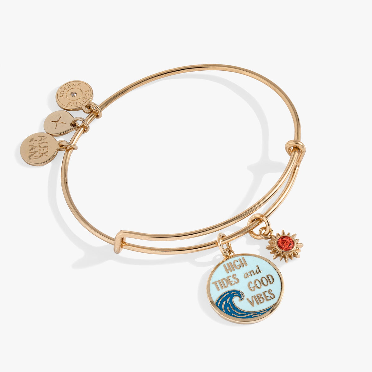 High Tides Good Vibes Charm Bangle - Aaria Tees