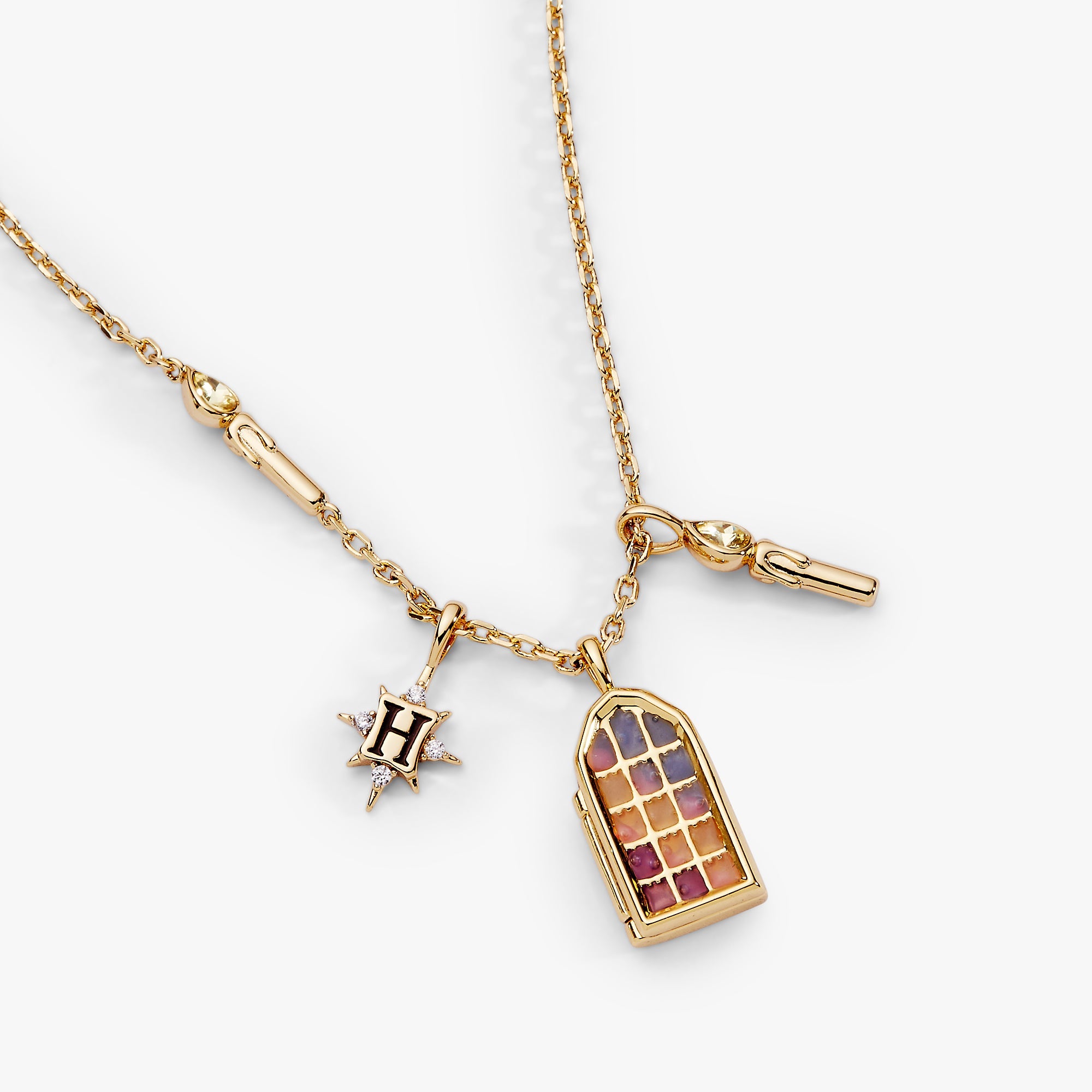 Harry Potter™ Hogwarts Great Hall Cluster Charm Necklace - Aaria Tees Aaria Tees