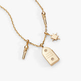 Harry Potter™ Hogwarts Great Hall Cluster Charm Necklace - Aaria Tees Aaria Tees