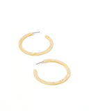 Holly Medium Hoop Earrings - Champagne Sparkle - Aaria Tees Aaria Tees