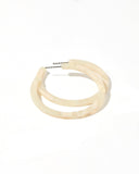 Holly Medium Hoop Earrings - Champagne Sparkle - Aaria Tees Aaria Tees