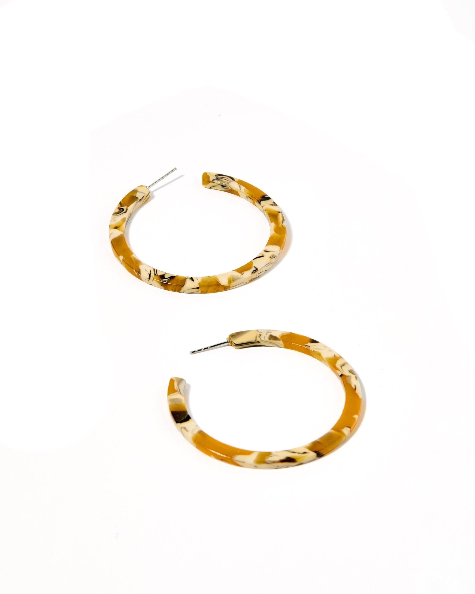 Holly Medium Hoop Earrings - Mustard - Aaria Tees Aaria Tees