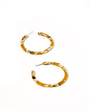 Holly Medium Hoop Earrings - Mustard - Aaria Tees Aaria Tees