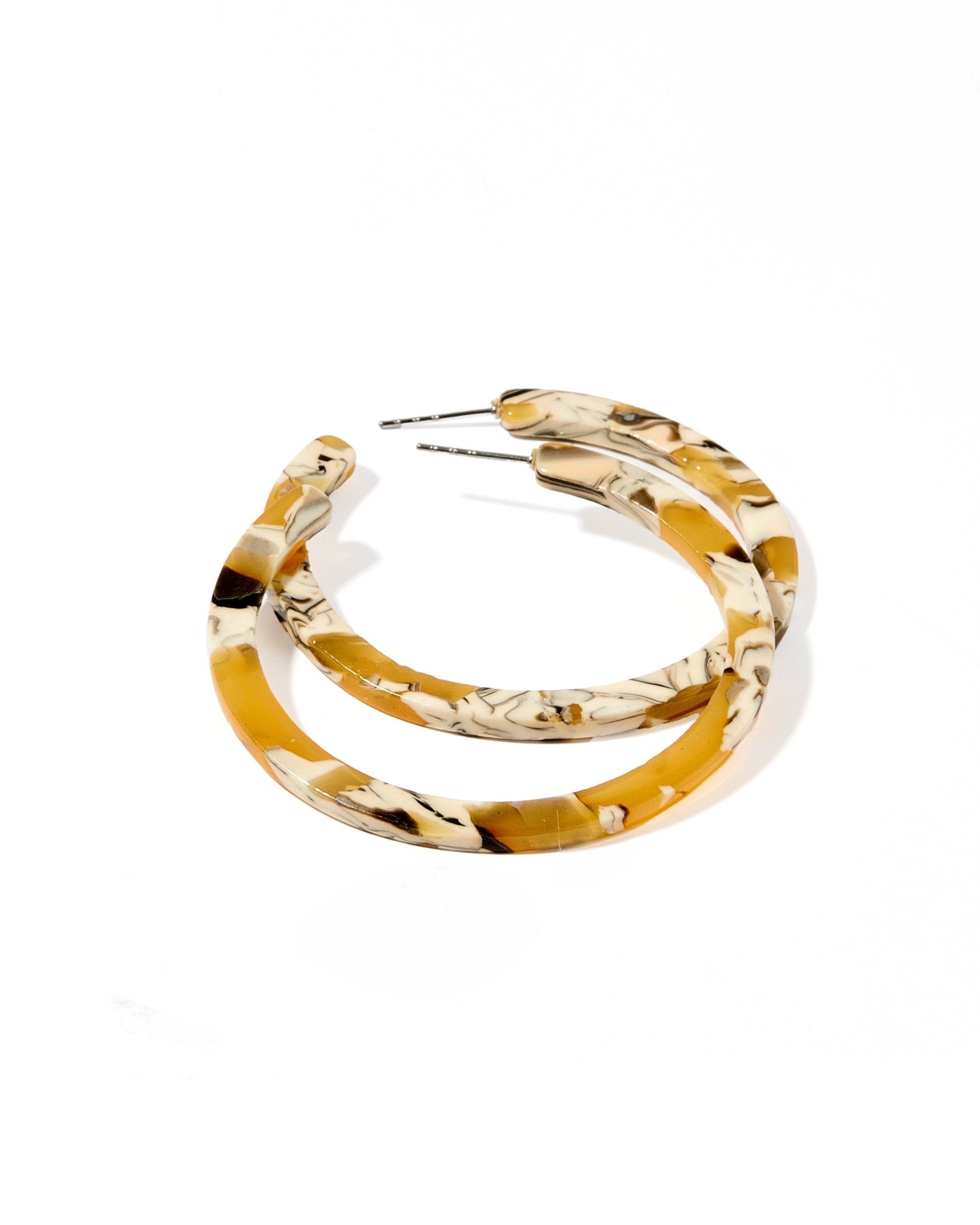 Holly Medium Hoop Earrings - Mustard - Aaria Tees Aaria Tees