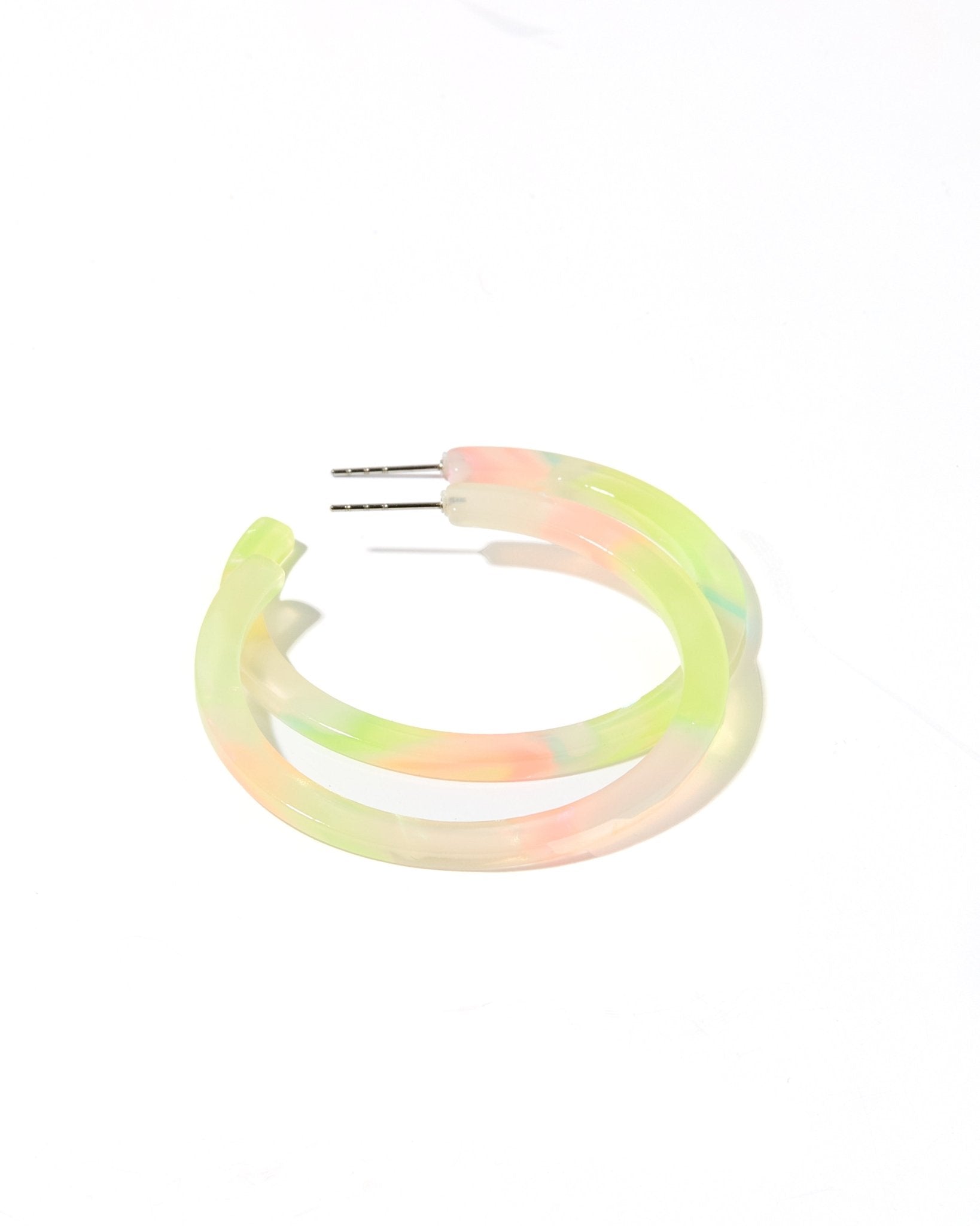 Holly Medium Hoop Earrings - Neon Punch - Aaria Tees Aaria Tees