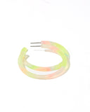 Holly Medium Hoop Earrings - Neon Punch - Aaria Tees Aaria Tees