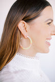 Holly Medium Hoop Earrings - Neon Punch - Aaria Tees Aaria Tees